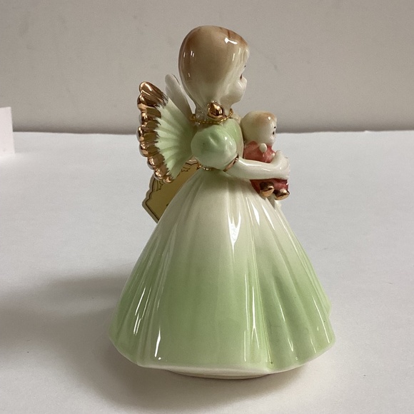 Josef Originals Birthday Angel Seventh Year 7 Green Doll, Tag, Sticker - Picture 5 of 10